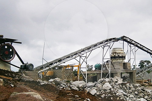 圓錐破碎機生產(chǎn)線現(xiàn)場