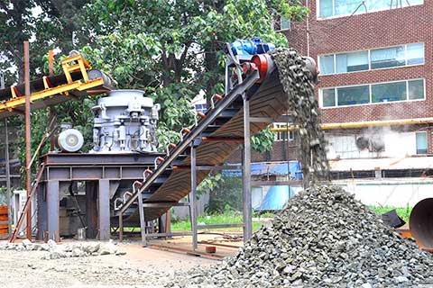 圓錐破碎機(jī)生產(chǎn)案例現(xiàn)場